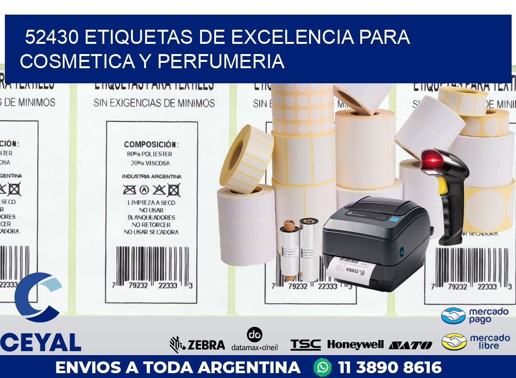 52430 ETIQUETAS DE EXCELENCIA PARA COSMETICA Y PERFUMERIA