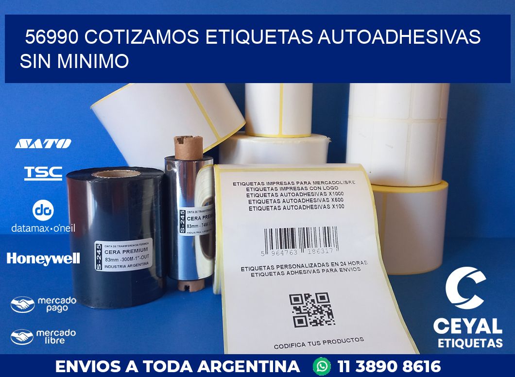 56990 COTIZAMOS ETIQUETAS AUTOADHESIVAS SIN MINIMO