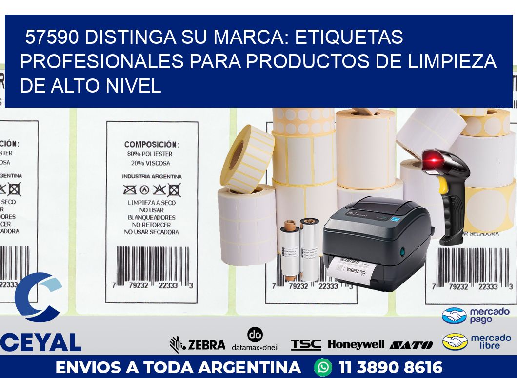 57590 DISTINGA SU MARCA: ETIQUETAS PROFESIONALES PARA PRODUCTOS DE LIMPIEZA DE ALTO NIVEL
