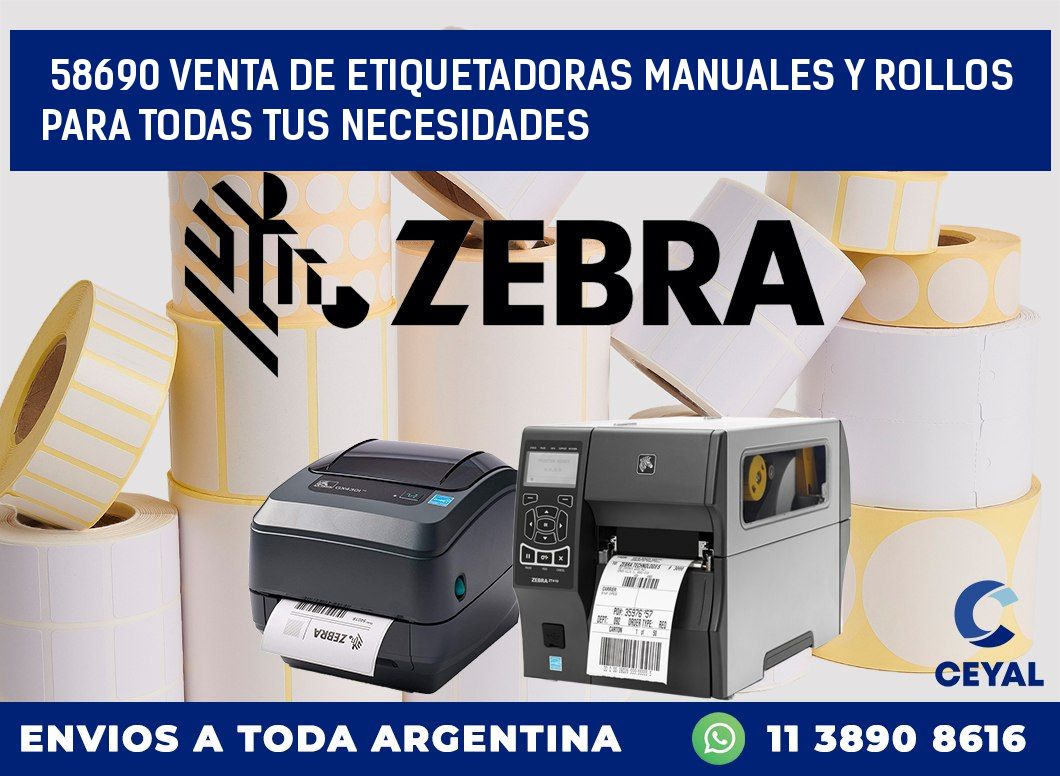 58690 VENTA DE ETIQUETADORAS MANUALES Y ROLLOS PARA TODAS TUS NECESIDADES