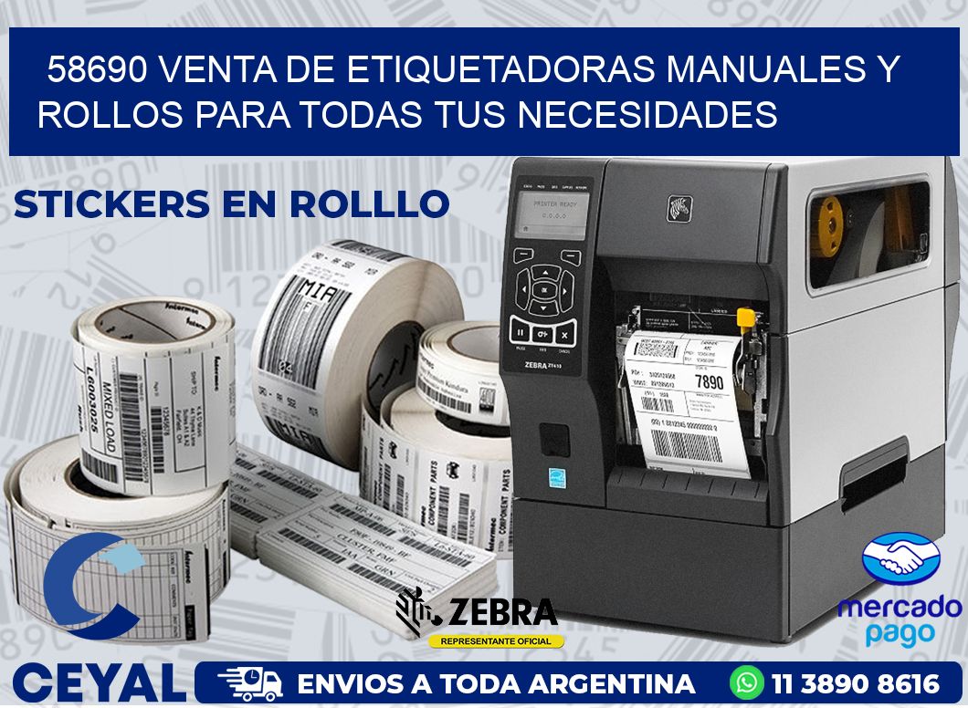 58690 VENTA DE ETIQUETADORAS MANUALES Y ROLLOS PARA TODAS TUS NECESIDADES