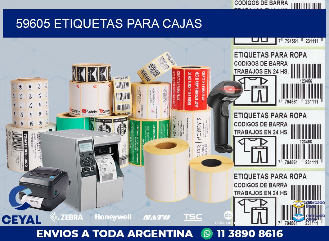59605 ETIQUETAS PARA CAJAS