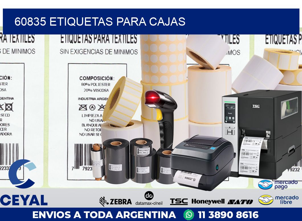 60835 ETIQUETAS PARA CAJAS
