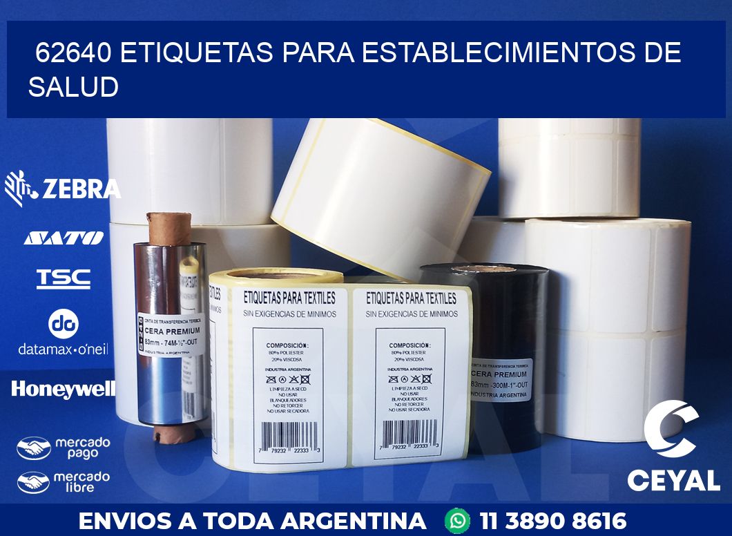62640 ETIQUETAS PARA ESTABLECIMIENTOS DE SALUD