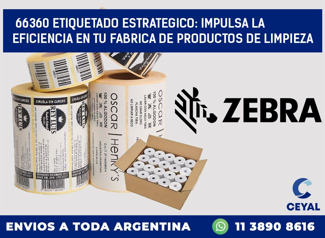 66360 ETIQUETADO ESTRATEGICO: IMPULSA LA EFICIENCIA EN TU FABRICA DE PRODUCTOS DE LIMPIEZA