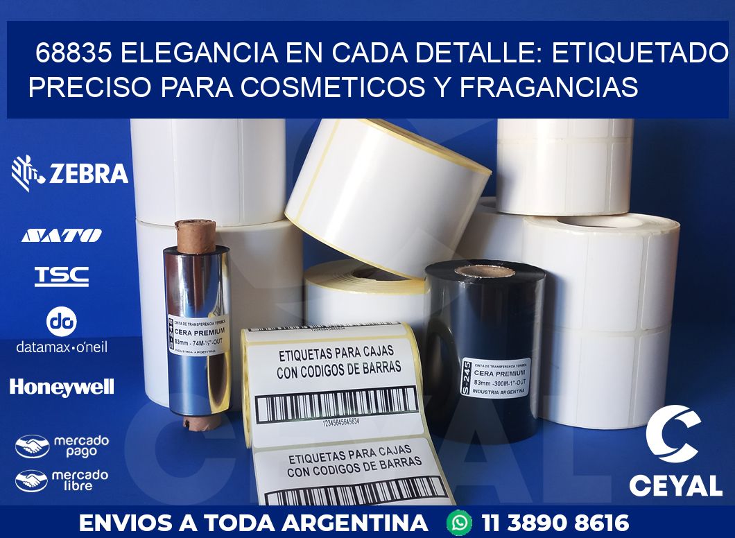 68835 ELEGANCIA EN CADA DETALLE: ETIQUETADO PRECISO PARA COSMETICOS Y FRAGANCIAS