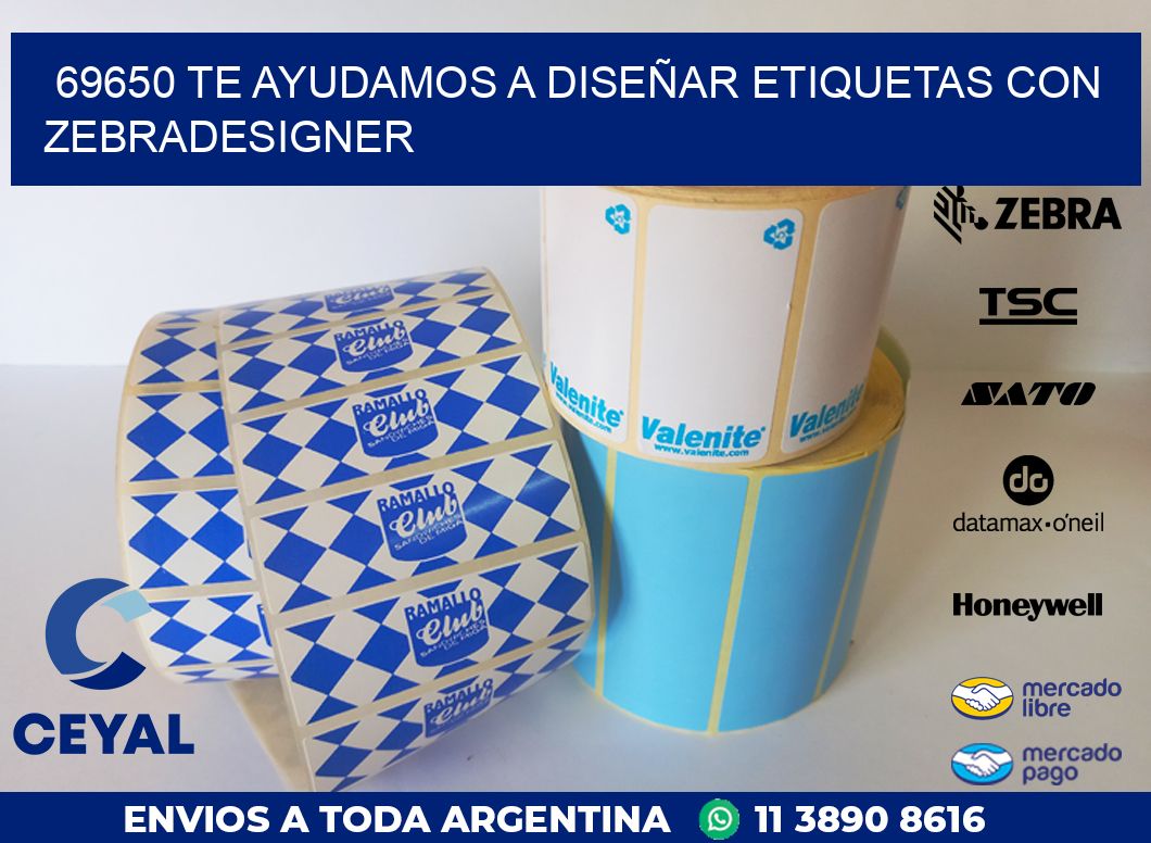 69650 TE AYUDAMOS A DISEÑAR ETIQUETAS CON ZEBRADESIGNER