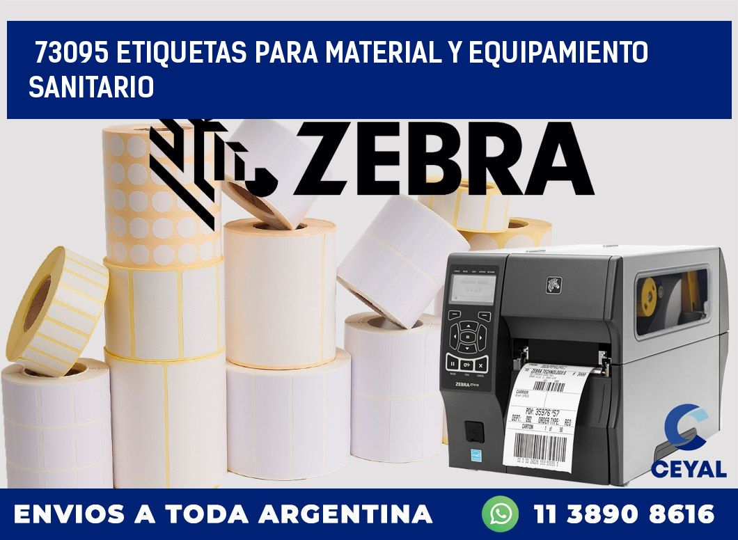 73095 ETIQUETAS PARA MATERIAL Y EQUIPAMIENTO SANITARIO