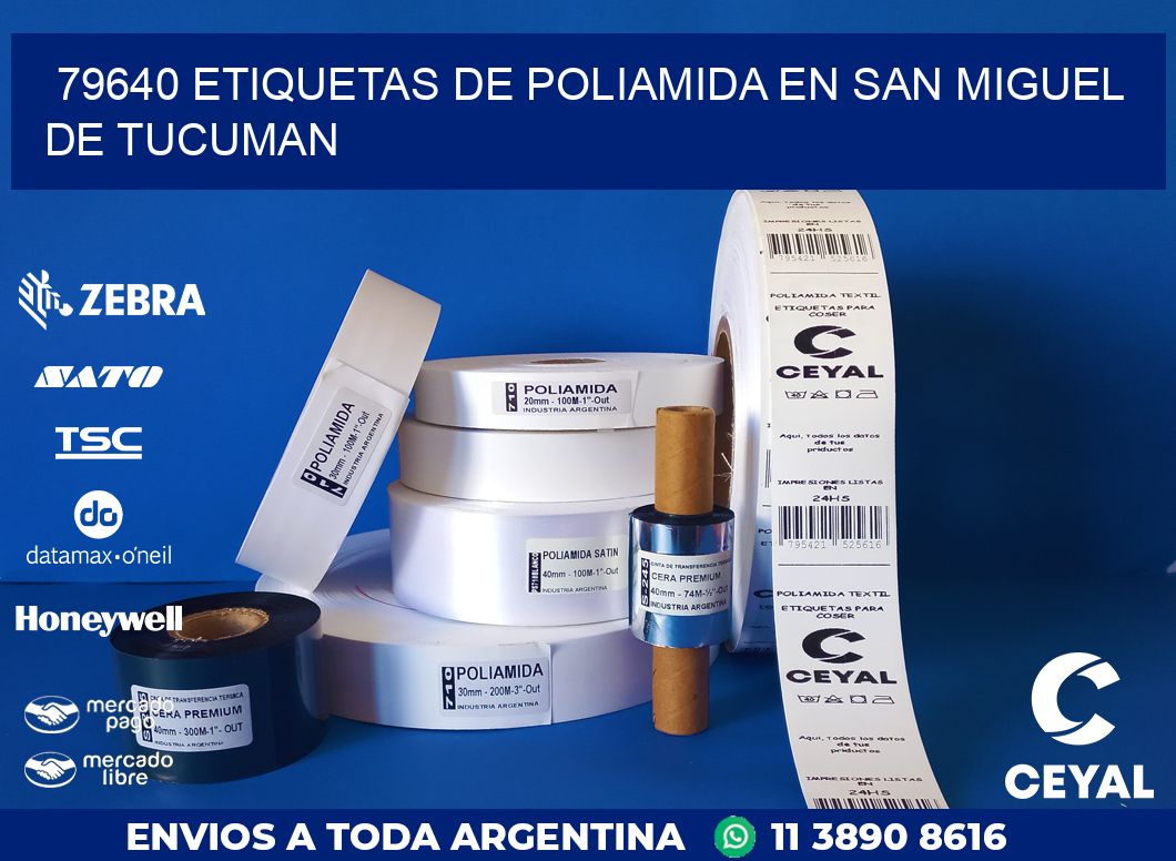 79640 ETIQUETAS DE POLIAMIDA EN SAN MIGUEL DE TUCUMAN