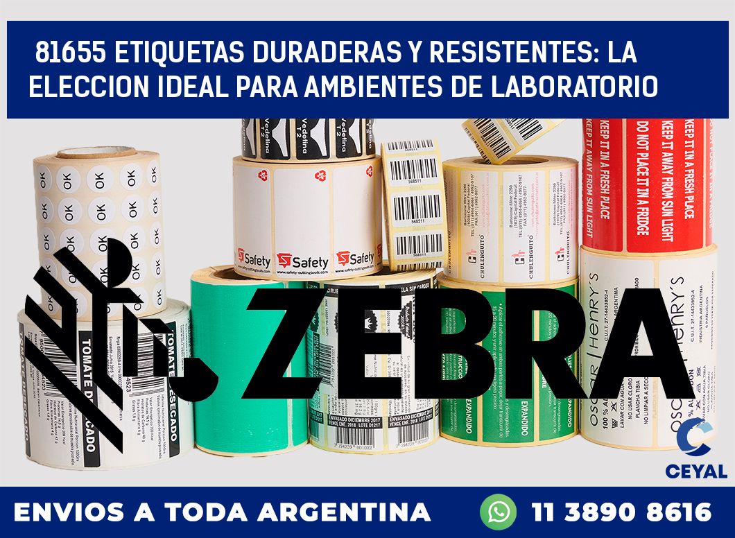 81655 ETIQUETAS DURADERAS Y RESISTENTES: LA ELECCION IDEAL PARA AMBIENTES DE LABORATORIO