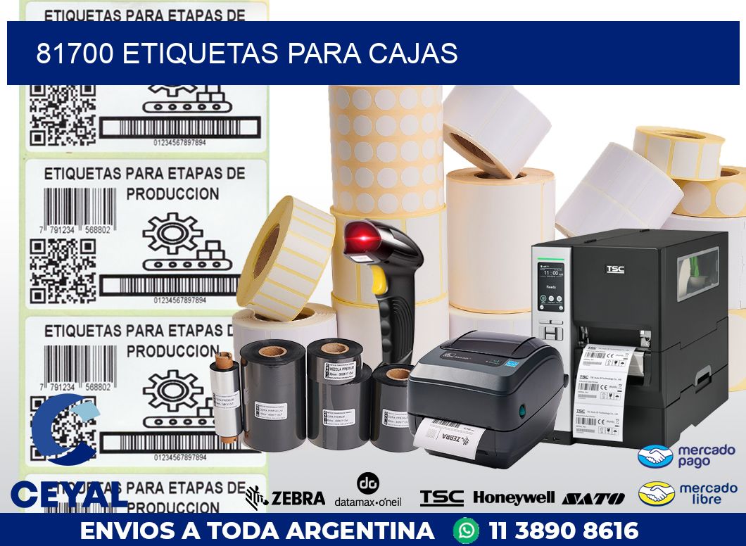 81700 ETIQUETAS PARA CAJAS