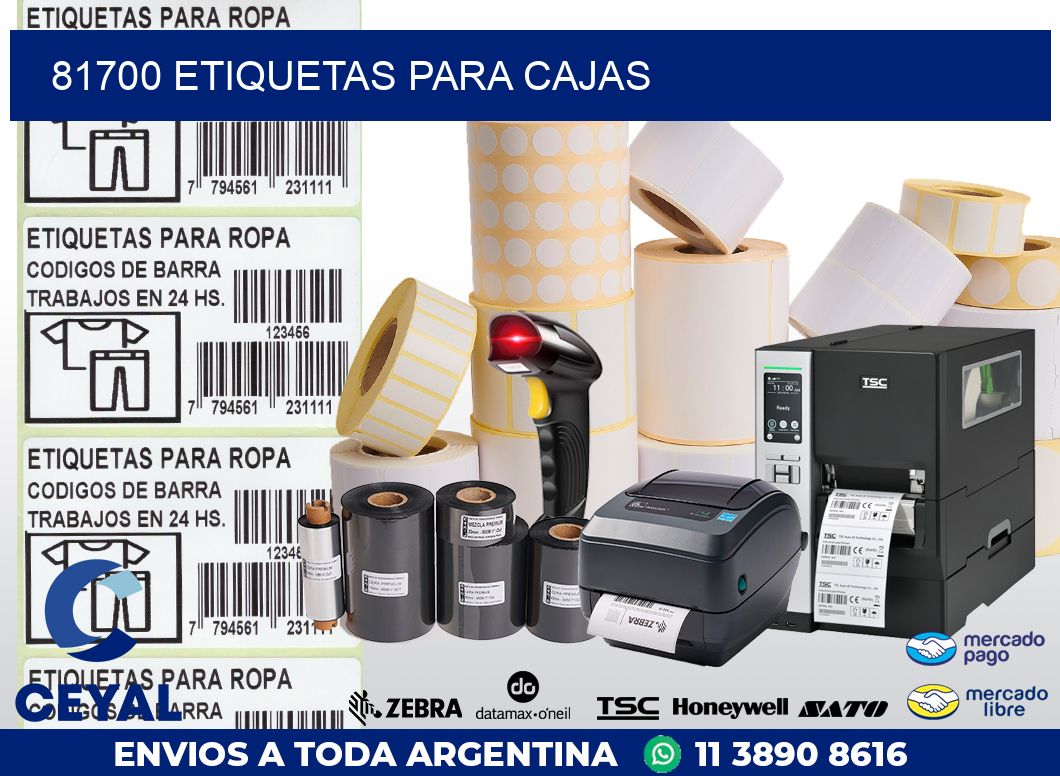 81700 ETIQUETAS PARA CAJAS