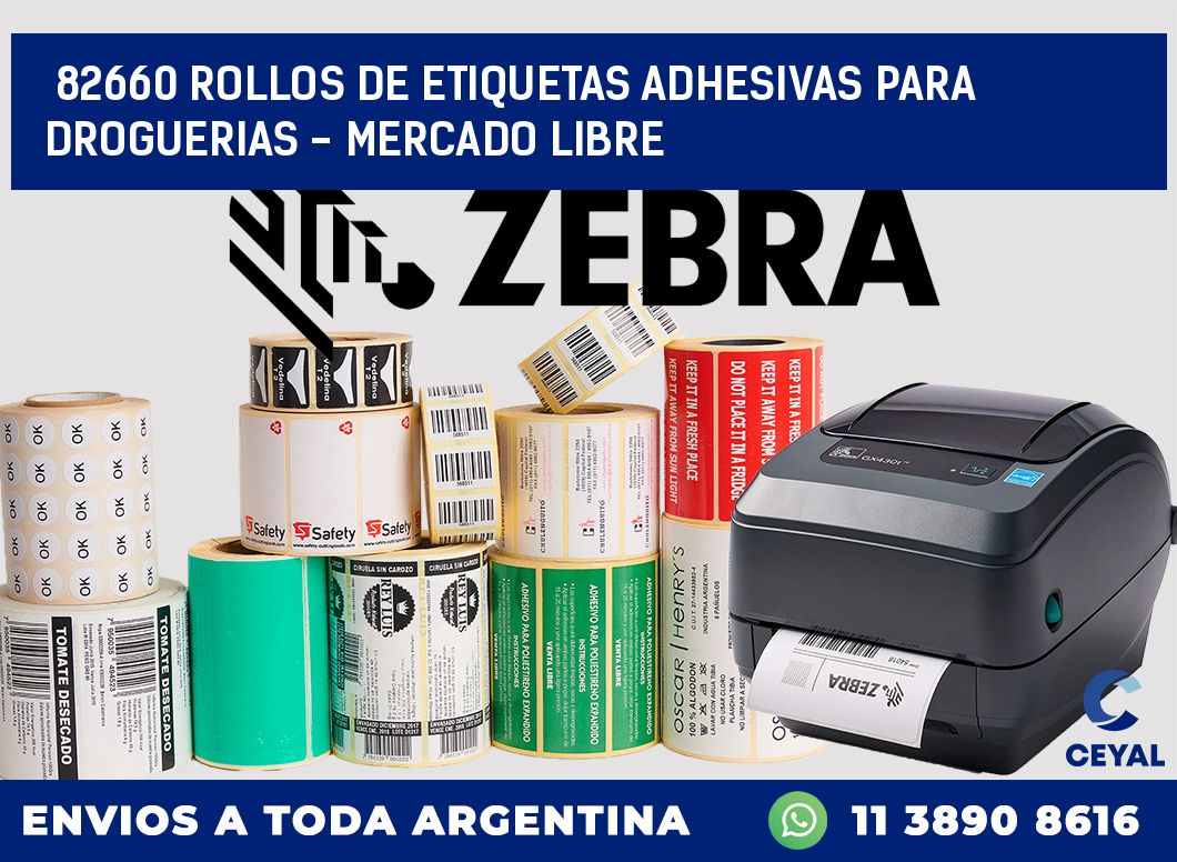 82660 ROLLOS DE ETIQUETAS ADHESIVAS PARA DROGUERIAS - MERCADO LIBRE