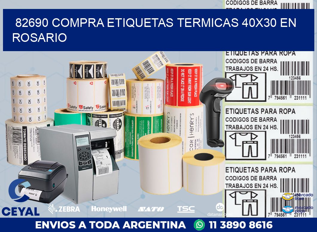 82690 COMPRA ETIQUETAS TERMICAS 40X30 EN ROSARIO