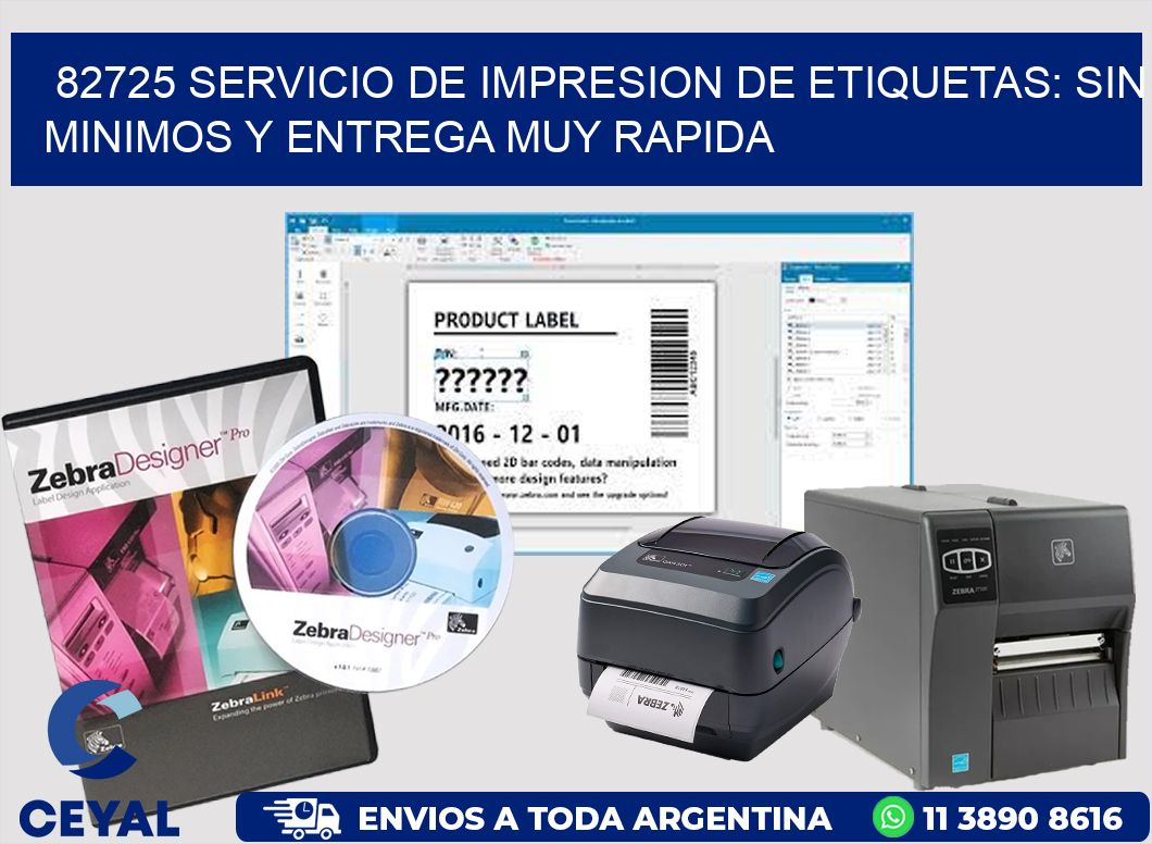 82725 SERVICIO DE IMPRESION DE ETIQUETAS: SIN MINIMOS Y ENTREGA MUY RAPIDA