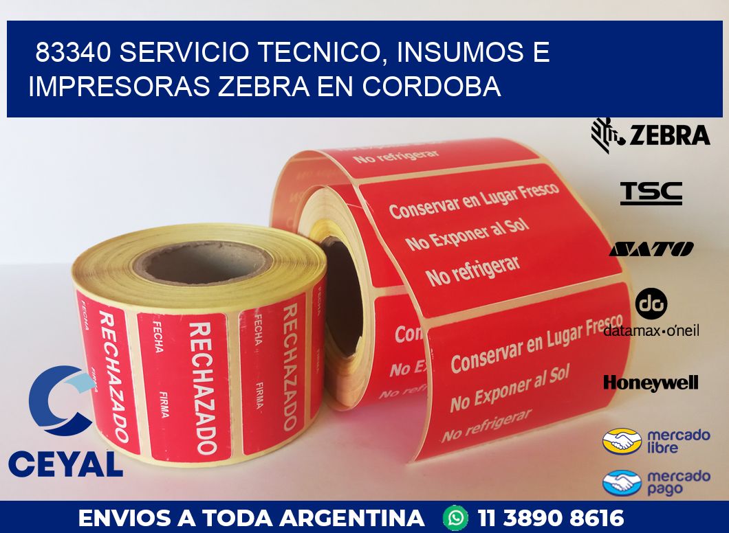 83340 SERVICIO TECNICO, INSUMOS E IMPRESORAS ZEBRA EN CORDOBA