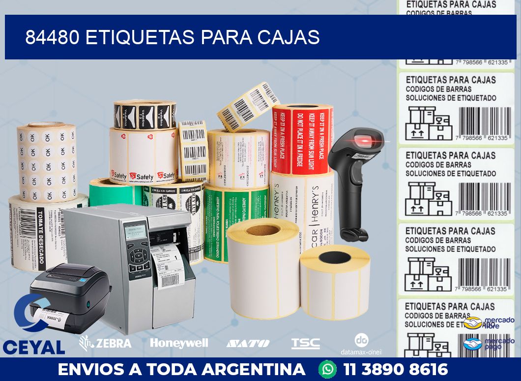 84480 ETIQUETAS PARA CAJAS