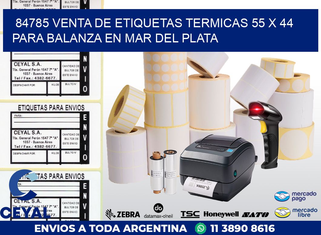 84785 VENTA DE ETIQUETAS TERMICAS 55 X 44 PARA BALANZA EN MAR DEL PLATA