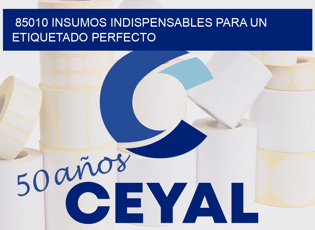 85010 INSUMOS INDISPENSABLES PARA UN ETIQUETADO PERFECTO