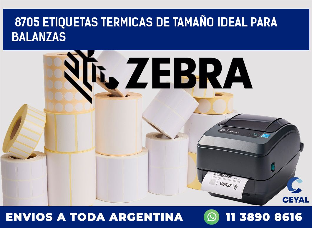 8705 ETIQUETAS TERMICAS DE TAMAÑO IDEAL PARA BALANZAS
