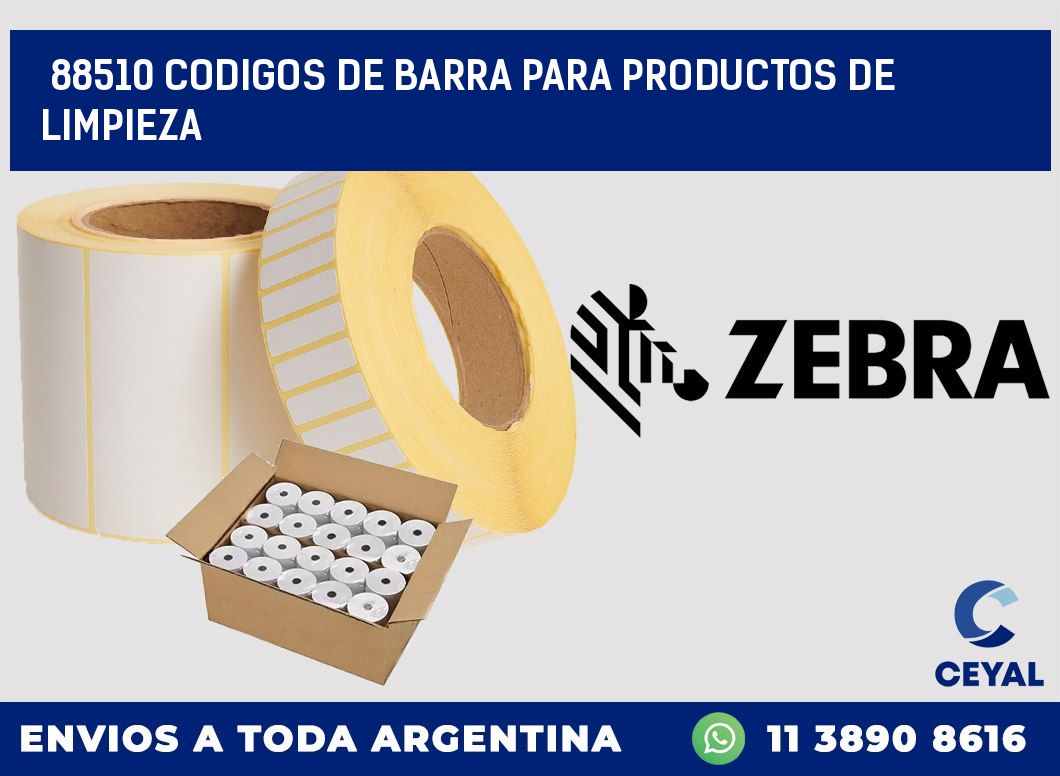 88510 CODIGOS DE BARRA PARA PRODUCTOS DE LIMPIEZA