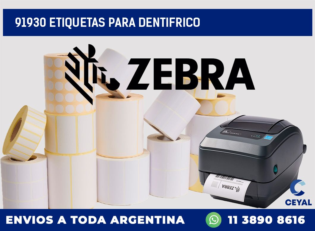 91930 ETIQUETAS PARA DENTIFRICO