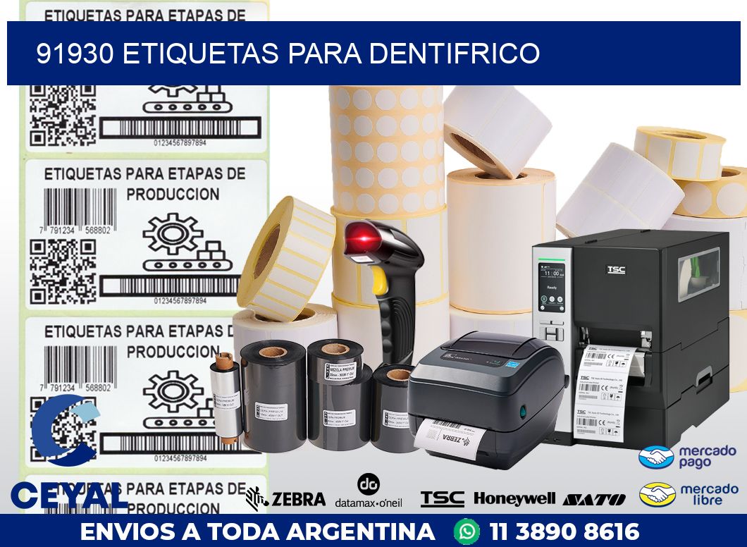 91930 ETIQUETAS PARA DENTIFRICO