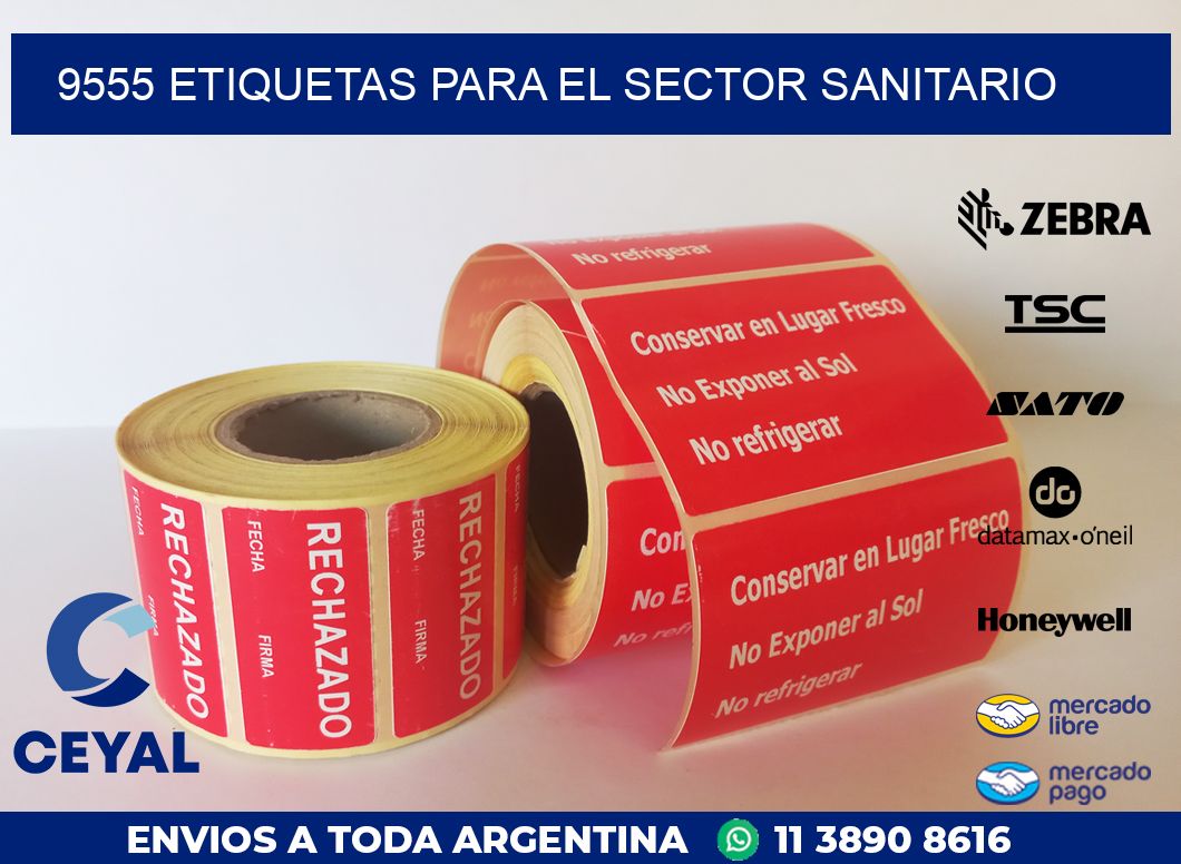 9555 ETIQUETAS PARA EL SECTOR SANITARIO