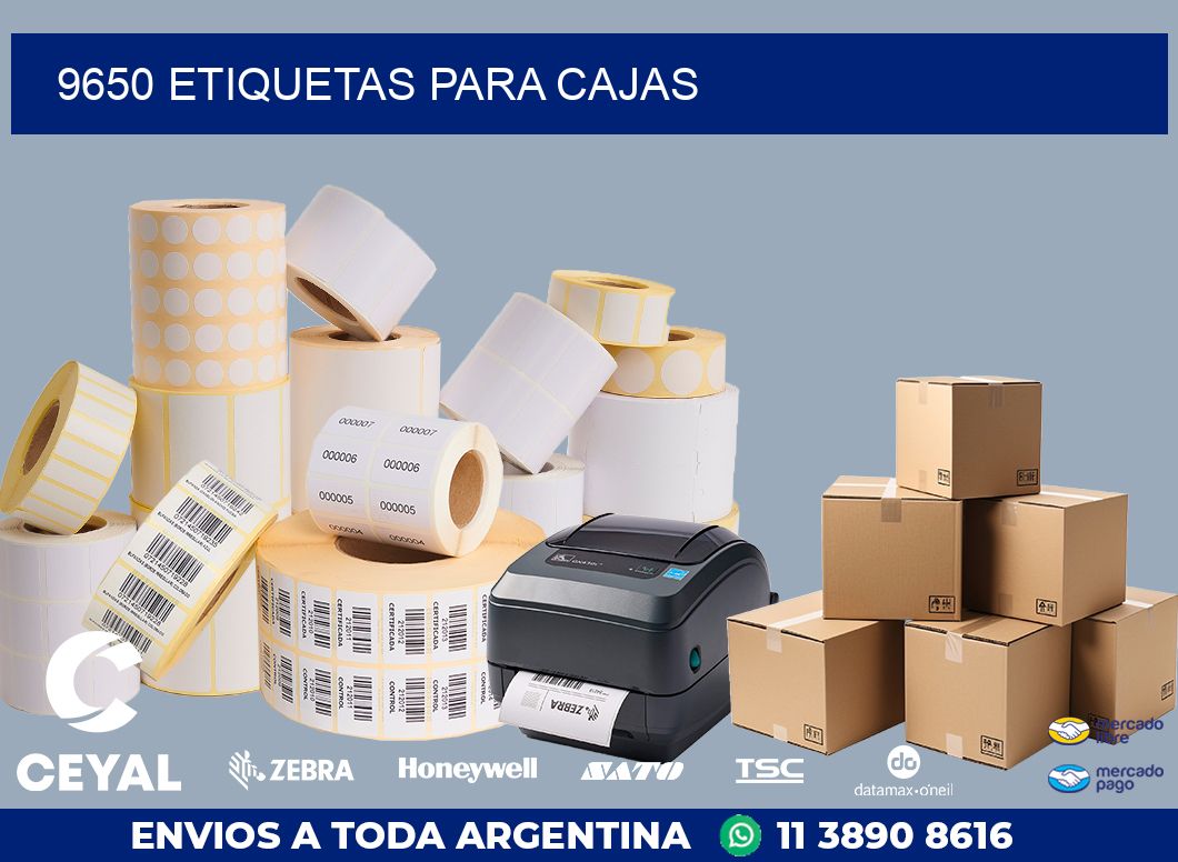 9650 ETIQUETAS PARA CAJAS