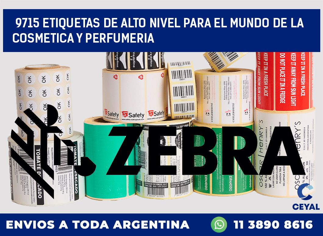 9715 ETIQUETAS DE ALTO NIVEL PARA EL MUNDO DE LA COSMETICA Y PERFUMERIA