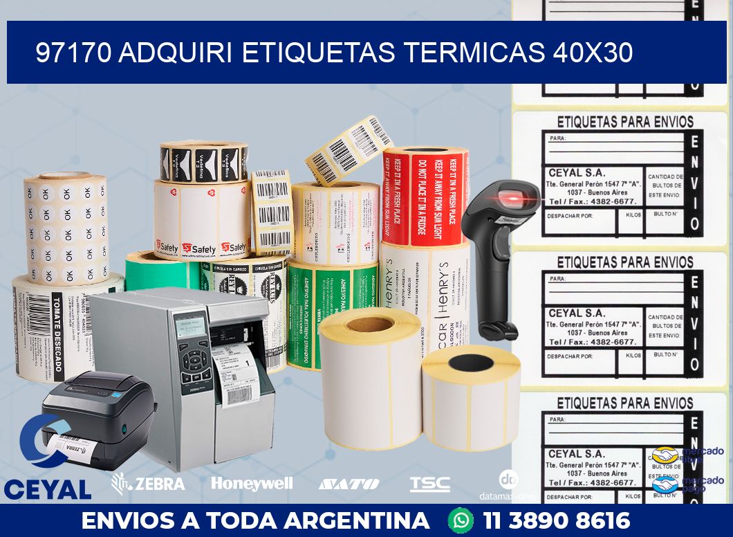 97170 ADQUIRI ETIQUETAS TERMICAS 40X30