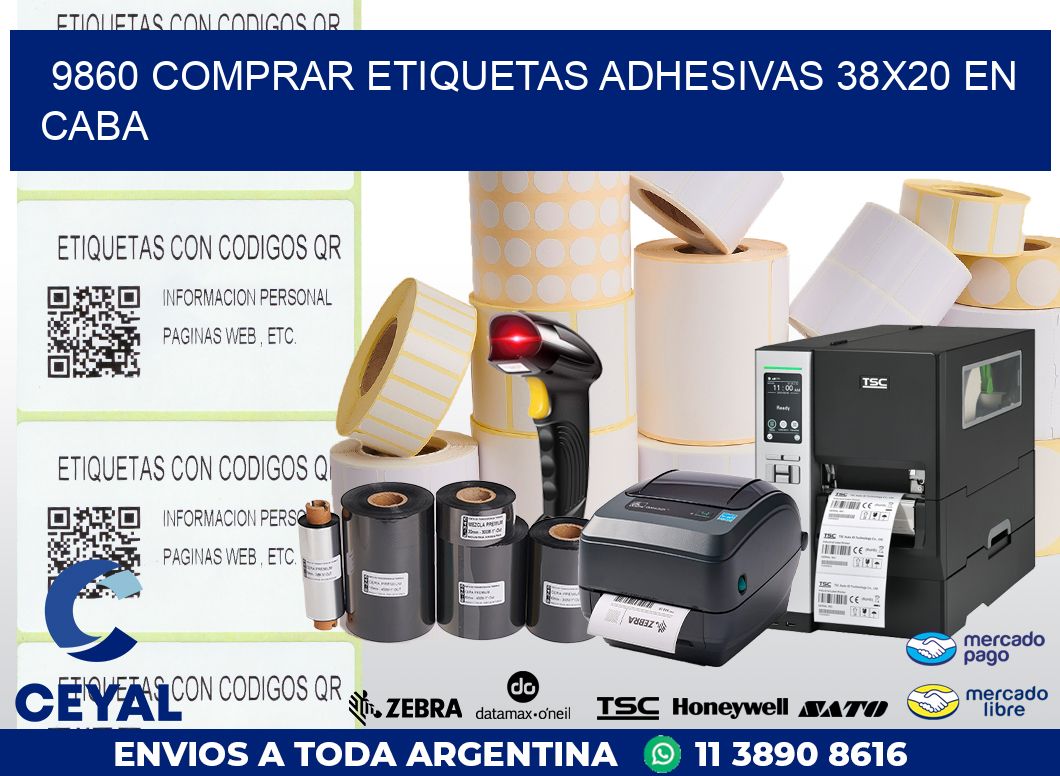 9860 COMPRAR ETIQUETAS ADHESIVAS 38X20 EN CABA