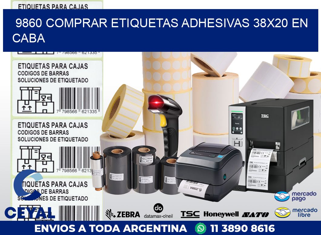 9860 COMPRAR ETIQUETAS ADHESIVAS 38X20 EN CABA