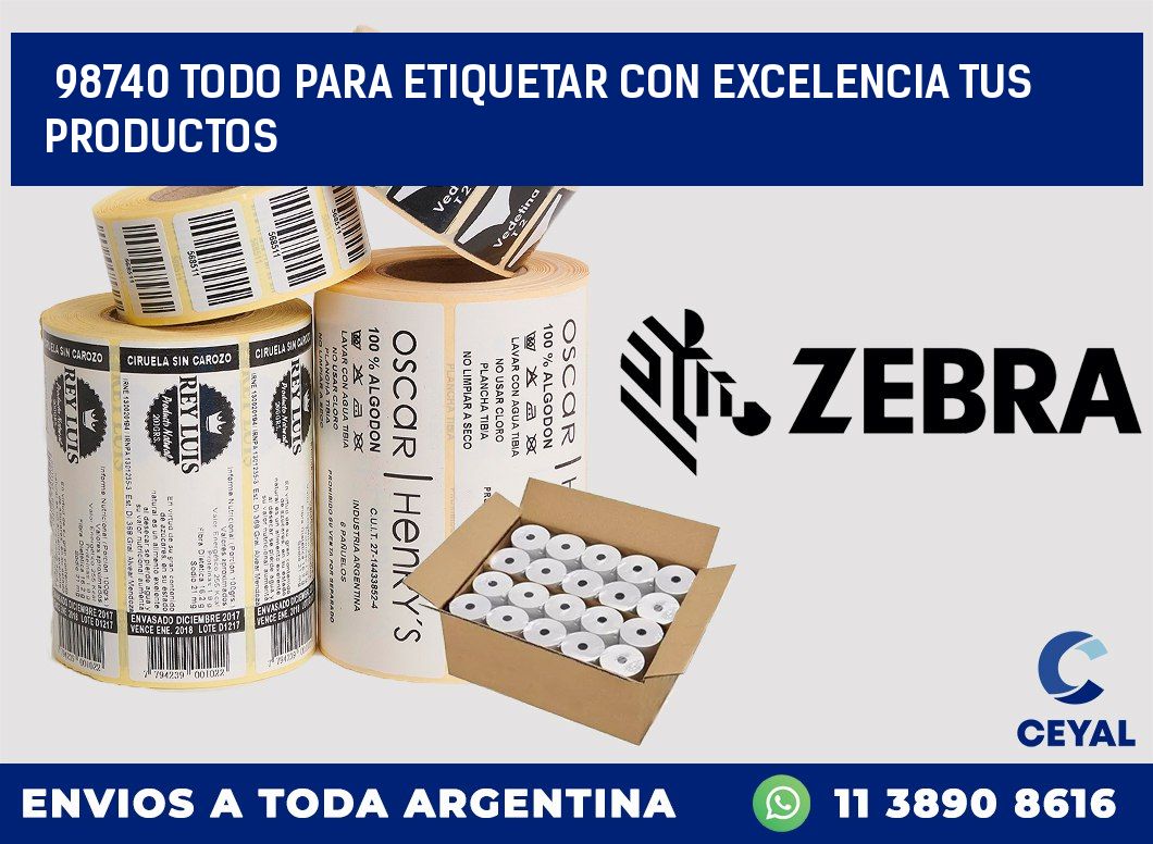 98740 TODO PARA ETIQUETAR CON EXCELENCIA TUS PRODUCTOS