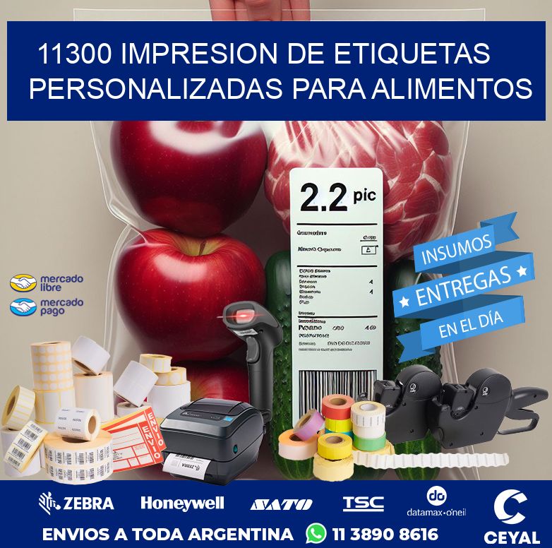 11300 IMPRESION DE ETIQUETAS PERSONALIZADAS PARA ALIMENTOS