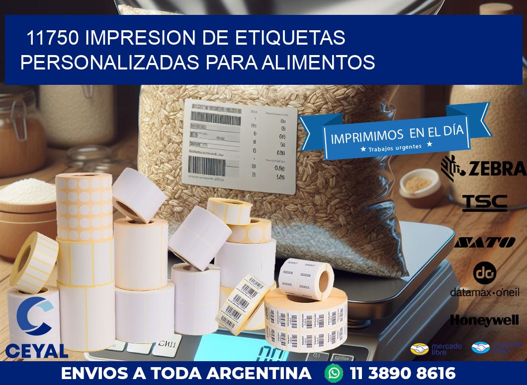 11750 IMPRESION DE ETIQUETAS PERSONALIZADAS PARA ALIMENTOS