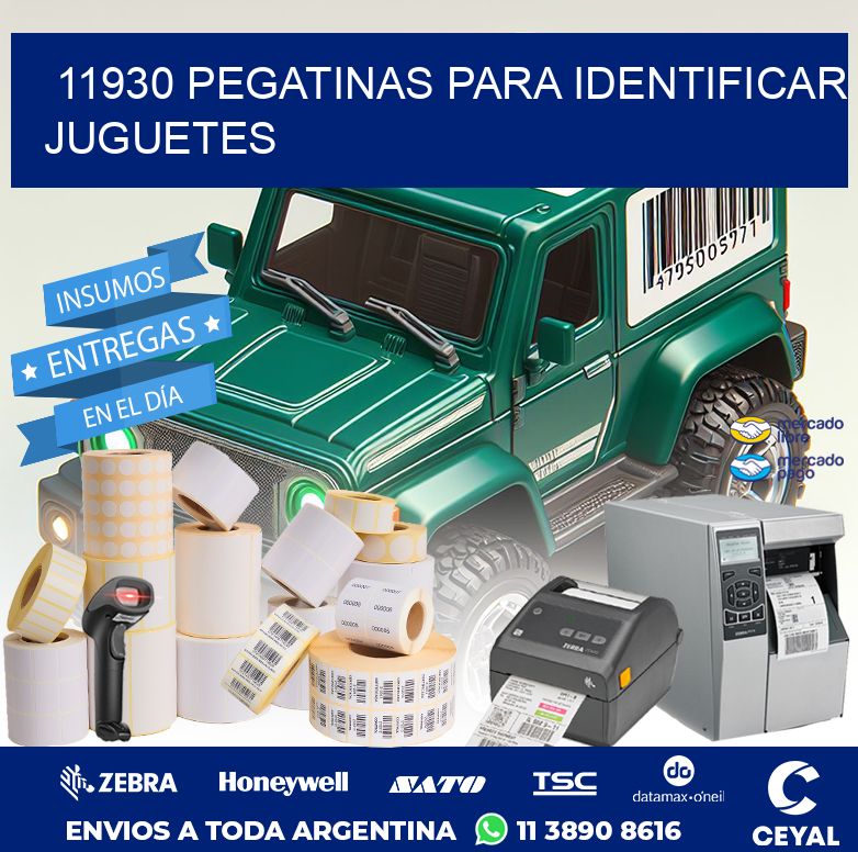 11930 PEGATINAS PARA IDENTIFICAR JUGUETES