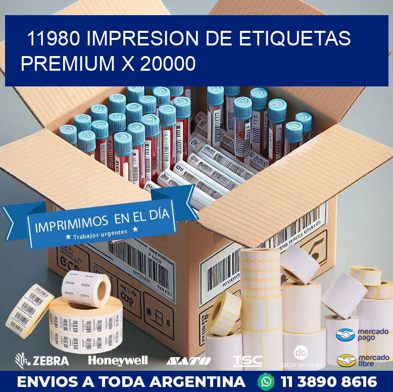 11980 IMPRESION DE ETIQUETAS PREMIUM X 20000