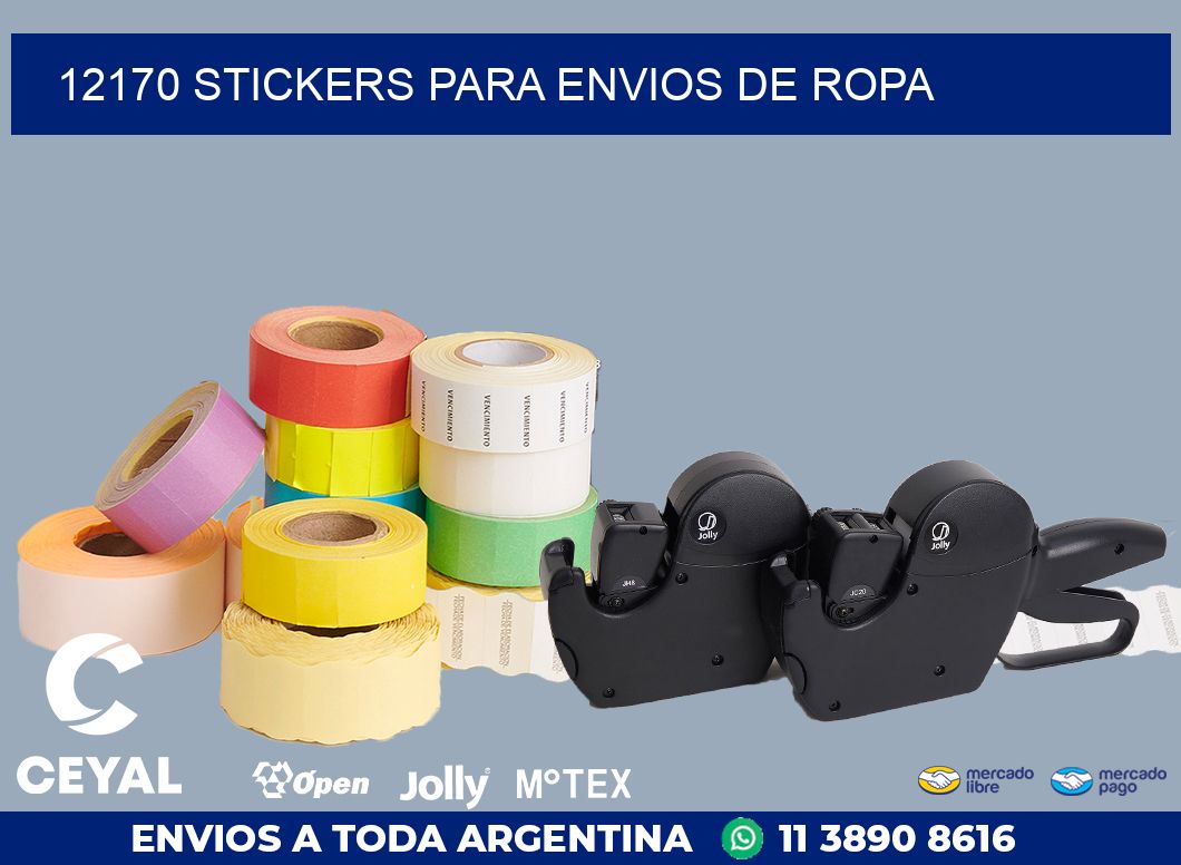 12170 STICKERS PARA ENVIOS DE ROPA