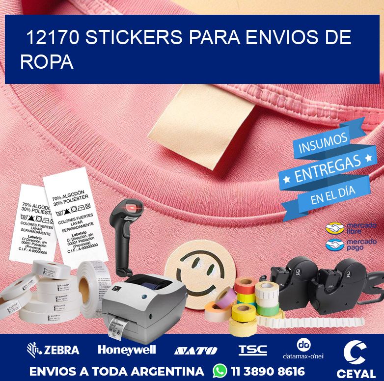 12170 STICKERS PARA ENVIOS DE ROPA