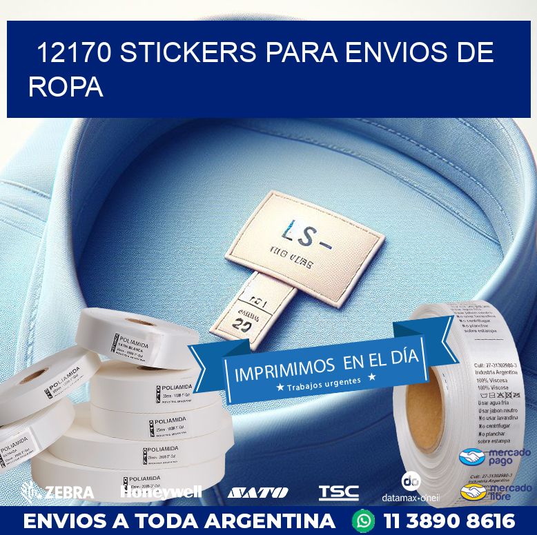 12170 STICKERS PARA ENVIOS DE ROPA