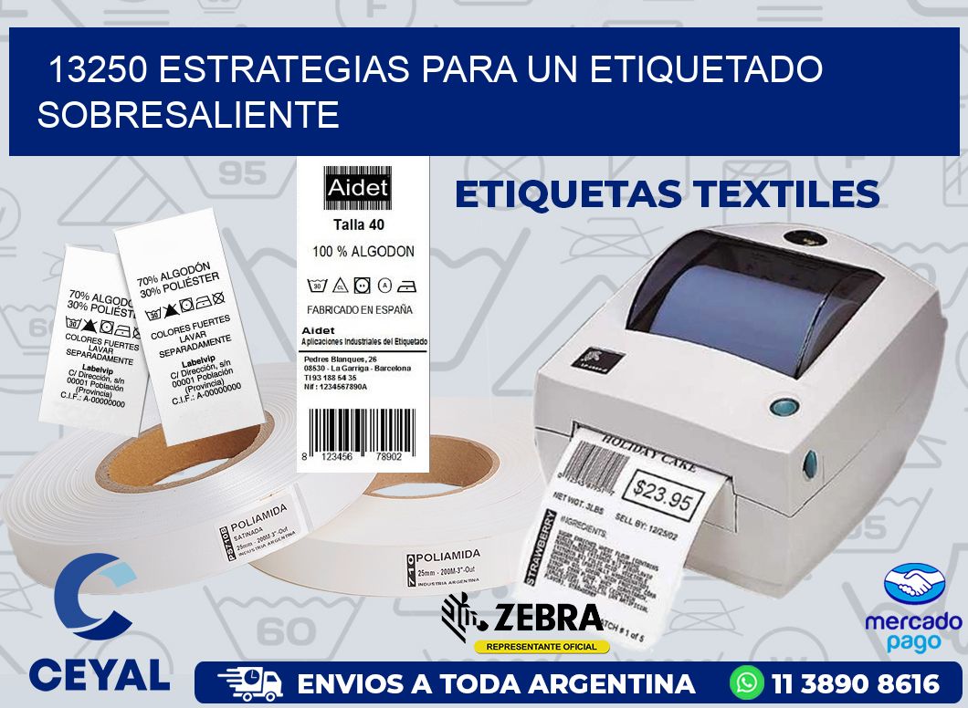 13250 ESTRATEGIAS PARA UN ETIQUETADO SOBRESALIENTE