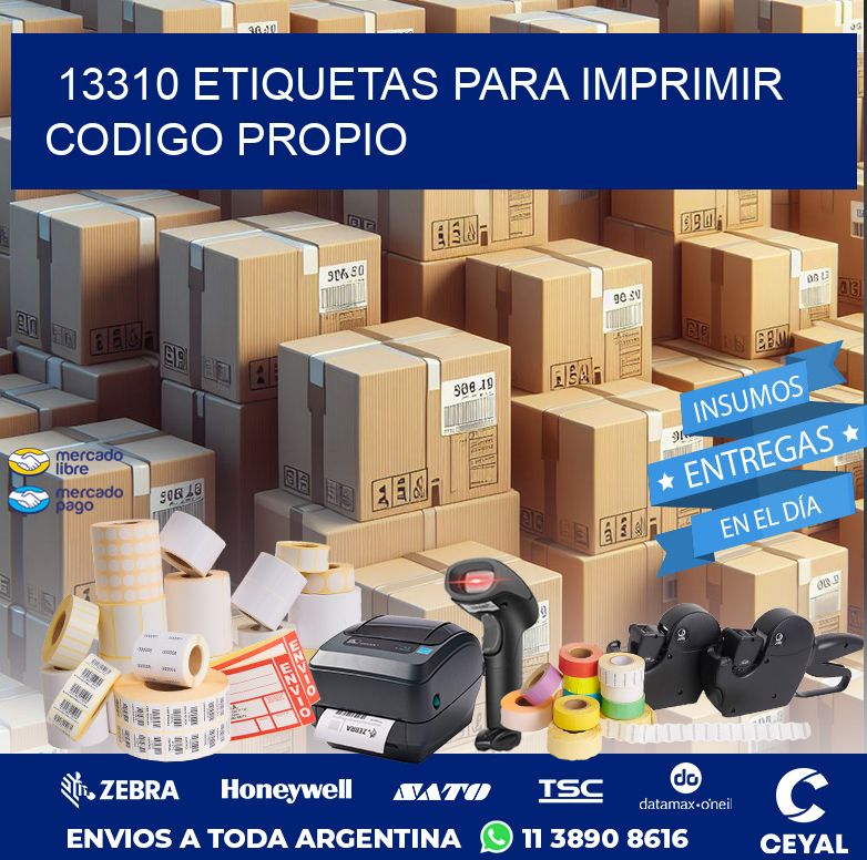 13310 ETIQUETAS PARA IMPRIMIR CODIGO PROPIO
