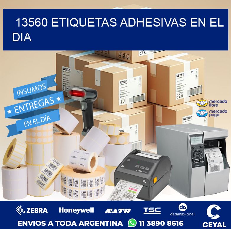 13560 ETIQUETAS ADHESIVAS EN EL DIA