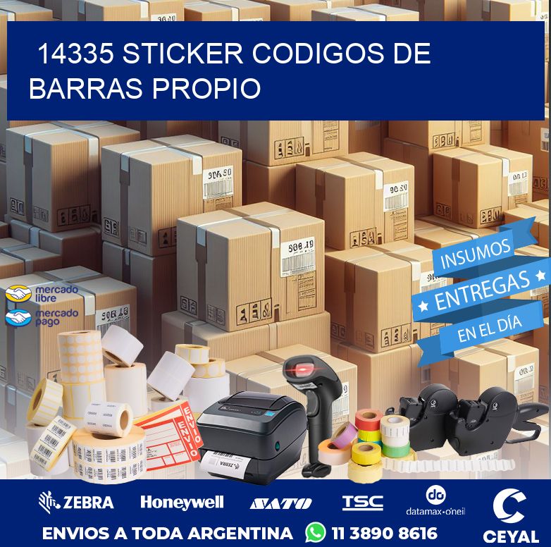 14335 STICKER CODIGOS DE BARRAS PROPIO