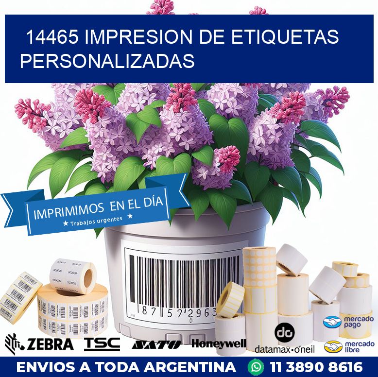 14465 IMPRESION DE ETIQUETAS PERSONALIZADAS