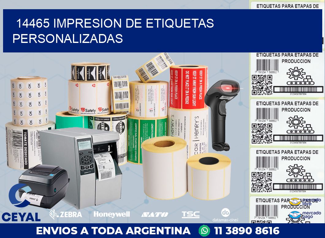 14465 IMPRESION DE ETIQUETAS PERSONALIZADAS