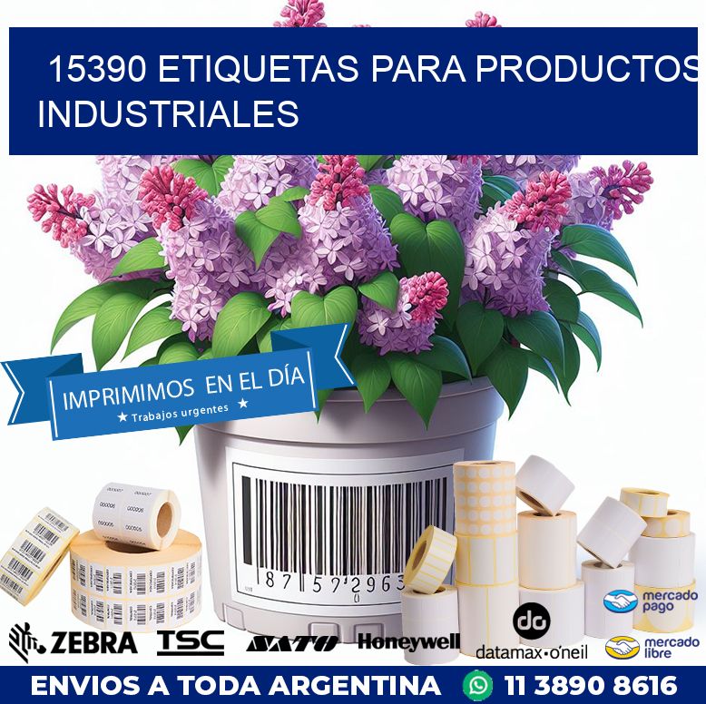 15390 ETIQUETAS PARA PRODUCTOS INDUSTRIALES