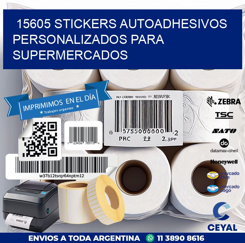 15605 STICKERS AUTOADHESIVOS PERSONALIZADOS PARA SUPERMERCADOS