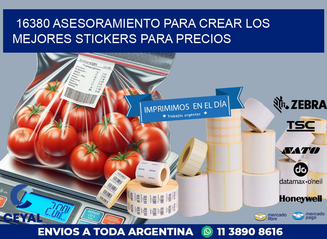 16380 ASESORAMIENTO PARA CREAR LOS MEJORES STICKERS PARA PRECIOS